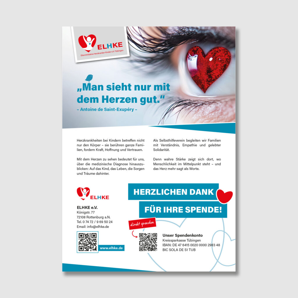 Plakat für die Kinderklinik von ELHKE e. V.